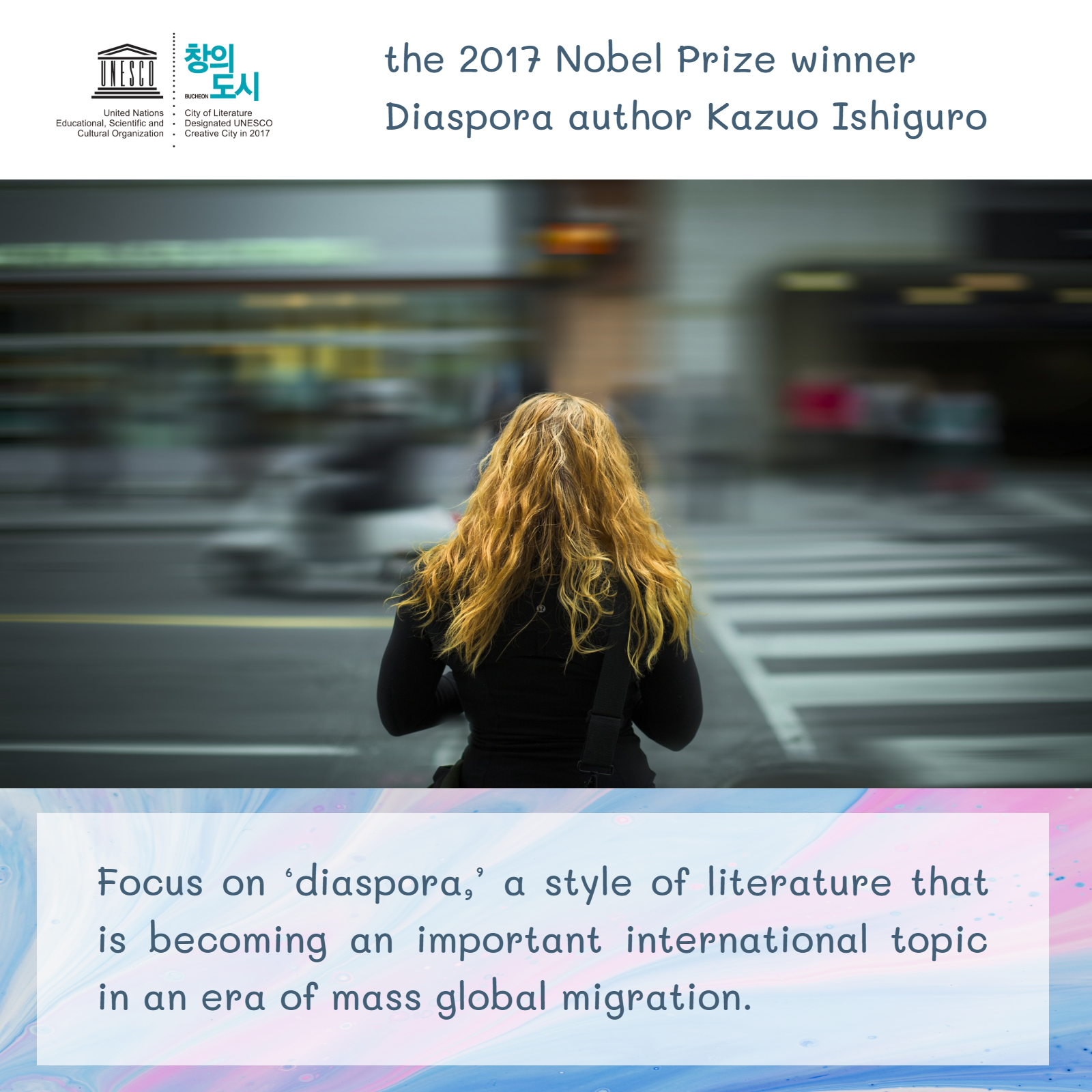 Bucheon UNESCO Creative City of Literature has established the Bucheon Diaspora Literary Award