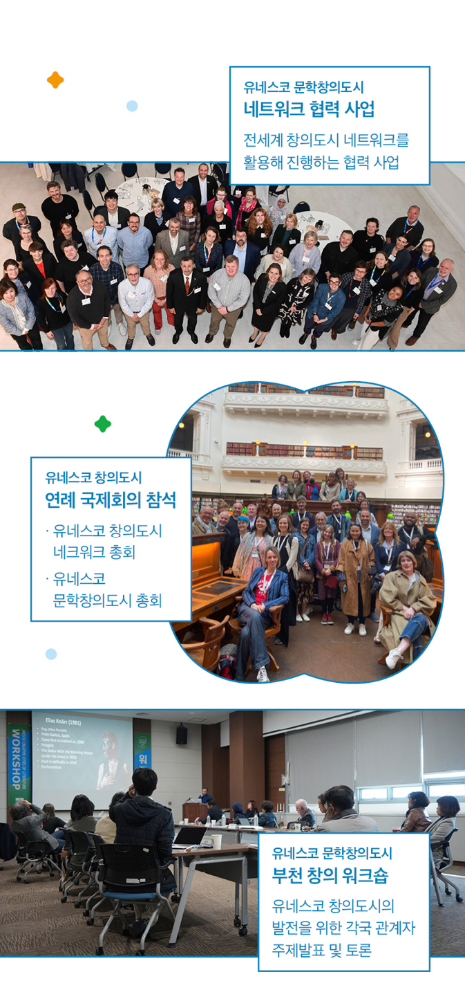 문학창의도시 부천의 주요사업을 소개합니다